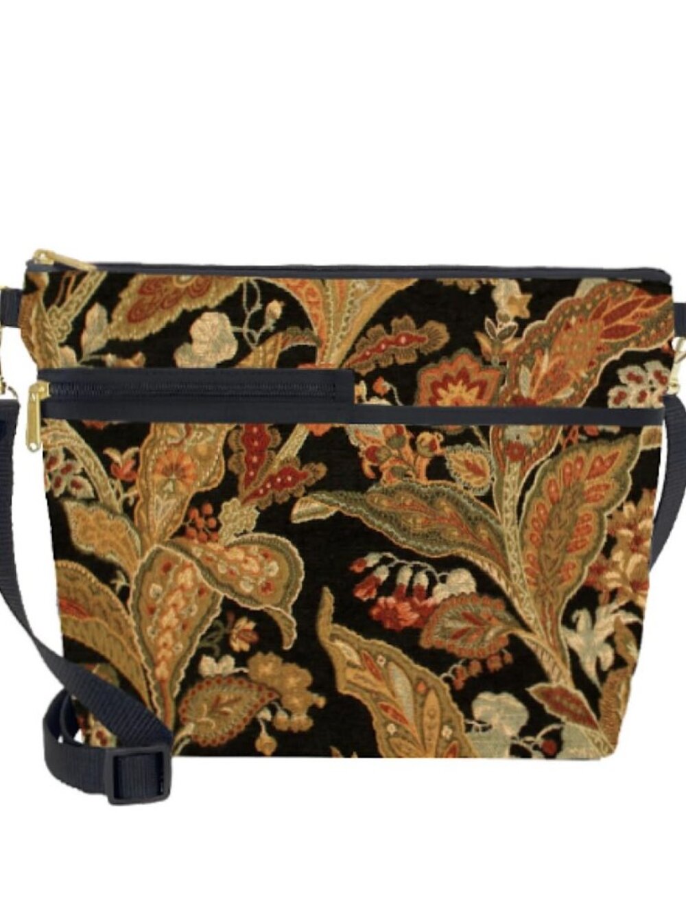 Danny K. Women's Tapestry Bag Shoulder Handbag, Large Zipper Purse Handmade in
